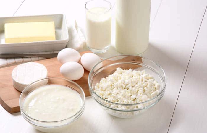 ビタミンB2が豊富な卵と乳製品